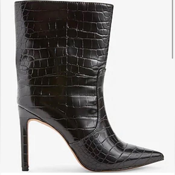 BNWT Express Croc Embossed Boot - Picture 1 of 2